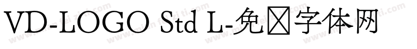 VD-LOGO Std L字体转换